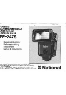 National PE 247 S manual. Camera Instructions.